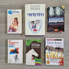 Lotto 6 libri romanzi vari Crichton rosa narrativa usati buone condizioni AFFARE