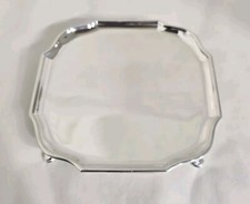 Antico salvatore/cameriere in argento sterling.  Sheffield 1933. Di James Dixon & Sons 