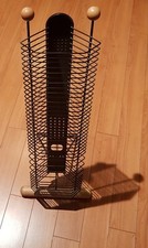 PORTA CD IN METALLO E LEGNO