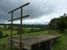 Photo 6x4 Flat-bed trailer at