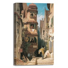 Spitzweg arrivo del postino