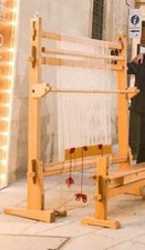 Telaio verticale per tessitura,panca,telaio piccolo,arcolaio smatassore in legno