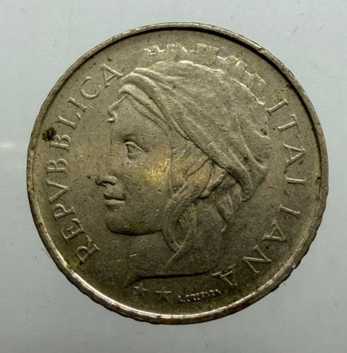 100 lire 1993 - lire, testa