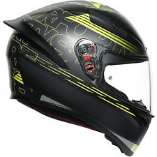 Casco Integrale Moto AGV K1 Track 46 Replica Valentino Rossi Nero Giallo