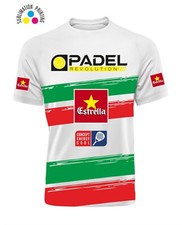 T-shirt Padel DryFIT stampa Verde Rosso in sublimatico linea Padel Revolution 