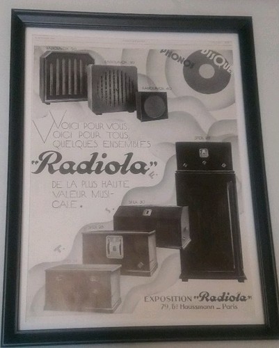 Pubblicità radio art decò - pubblicità,