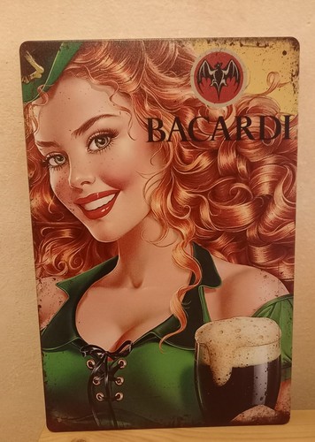 Werbe blechschild bacardi - werbe,