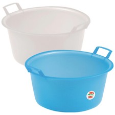 Bacinella Tonda Catinella Bacile Recipiente Lavanderia Polietilene da 7L a 50L