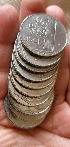 Moneta 100 lire dal - lire, 1971