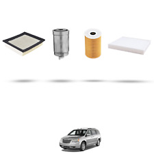 HOFFCAR Kit tagliando - 4 filtri per Chrysler Voyager (RT) 2.8 CRD 120kw dal 200