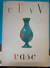 ALFABETIERE ANNI 50/60 - VASO - CLASSE SCUOLA ALUNNI MAESTRA - 