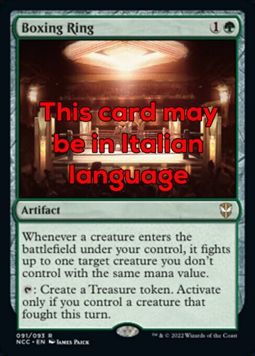 Mtg boxing ring - mtg,