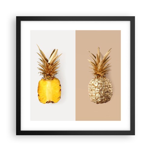 Poster 40x40cm ananas - 40x40cm, frutta
