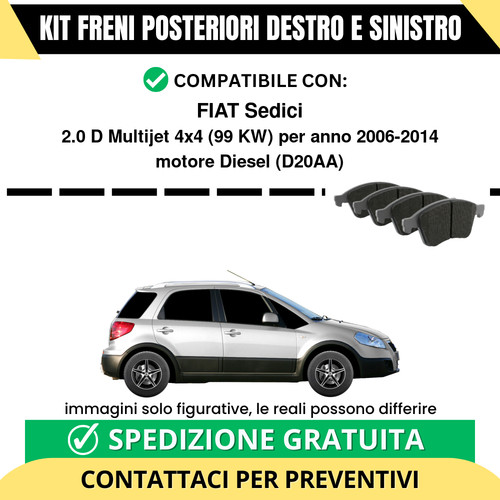Pastiglie freno posteriori - pastiglie,