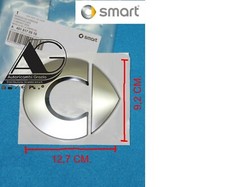 FREGIO LOGO ANTERIORE ARGENTO SATINATO SMART FORTWO 451 MY12 4/2012   10/2014