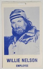 Willie Nelson - Pass equipaggio laminato - 1982-1983