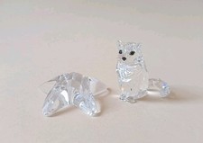 SWAROVSKI GATTO e STELLA MARINA Cristallo