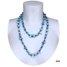 Azzurro collana madreperla - azzurro,
