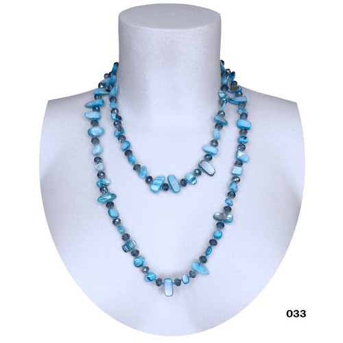 Azzurro collana madreperla - azzurro,