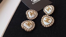 chanel bottoni cuore vintage