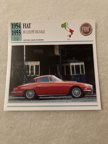 Carte fiche auto - carte, 8v