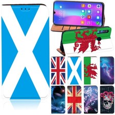 Custodia supporto in pelle Regno Unito adatta allo smartphone Huawei P20 P30 P40 Pro Plus/P