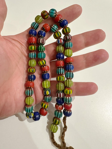 Collana perle vetro di - di,