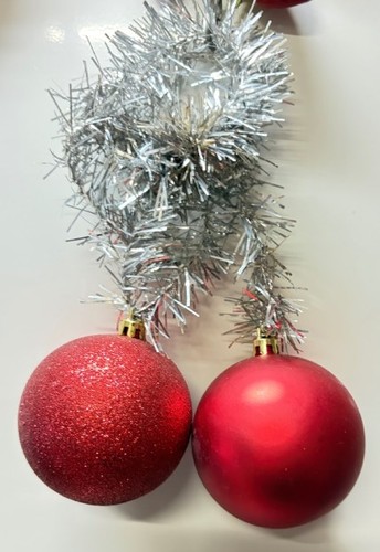 Palline rosse vintage - palline, albero