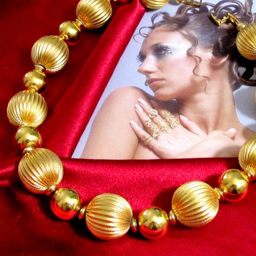 Collana grossa vintage - , runway
