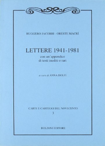 Lettere 1941 1981 - 1941-1981., con