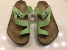 Birkenstock Birki sandalo verde largo taglia 9 o 40