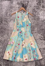 Abito Blumarine 44/US Large donna motivo floreale barocco SS 2001 passerella midi