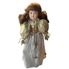 Bambola angelo porcellana oro