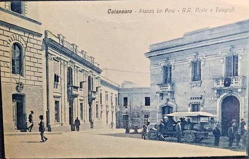 Cartolina catanzaro p zza - catanzaro,,