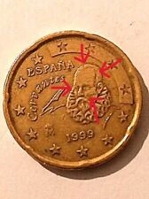 20 CENTESIMI SPAGNA 1999 ERRORI DI CONIO