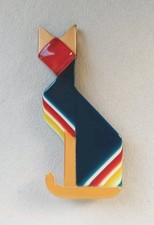 "Lea Stein" Art Decò Cat