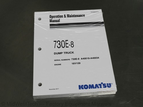 Komatsu 730e dumper - komatsu, manuale