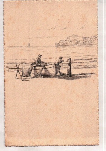 Cartolina dipinta mano a - cartolina,