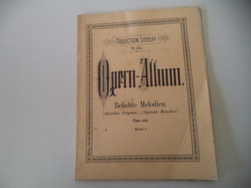 Spartito pianoforte opera - pianoforte,
