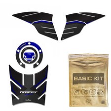 Kit Adesivi compatibili con moto Yamaha Tracer 900 Protezioni para Serbatoio Blu
