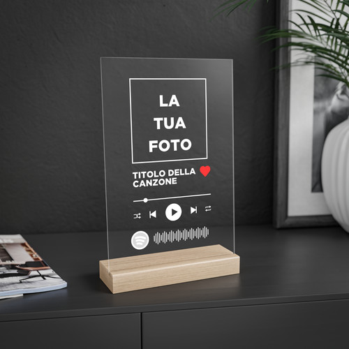 Targa spotify personalizzabile - spotify,