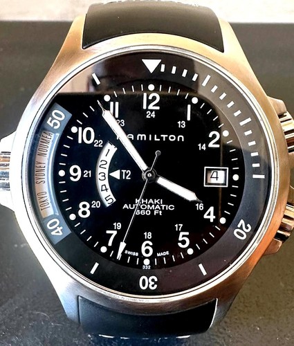 Hamilton khaki navy gmt - navy,