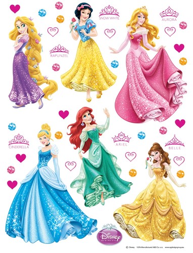 Disney princesses wall - disney,