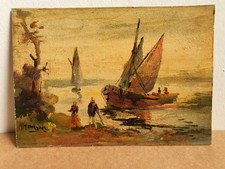 2 dipinti  ad olio con " Marine"