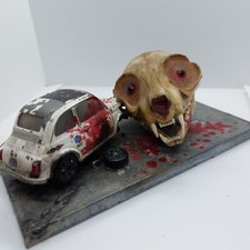 scultura moderna sculpture gothic cat skull crash splatter blood death steampunk