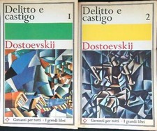 DELITTO E CASTIGO 2 VV. DOSTOEVSKIJ F. GARZANTI 1969 I GRANDI LIBRI GARZANTI