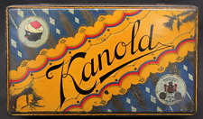 Antica Rarissima Scatola di Latta Caramelle Bomboniera Cannold Mercato Italiano