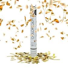 Cannone coriandoli oro 40 cm