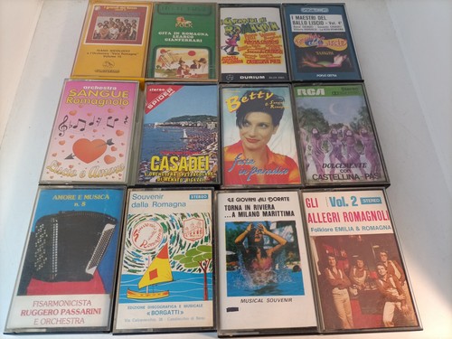 Lotto 12x musicassette liscio - 12x,