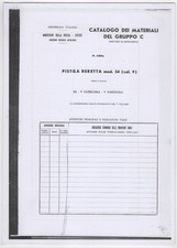 Catalogo dei materiali del Gruppo C  PISTOLA BERETTA  MOD. 34 (CAL. 9) FOTOCOPIA